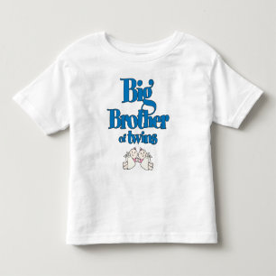 T-shirt Pour Les Tous Petits Big Brother des filles jumelles