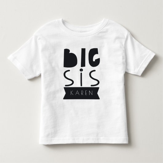 T-shirt Pour Les Tous Petits Big Sis and Lil Sis set (Devant)