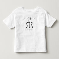Big Sis | Nouveau Faire-part bébé personnalisé Tod