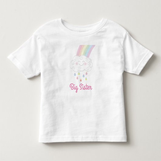 T-shirt Pour Les Tous Petits Big Sister Rainbow (Devant)