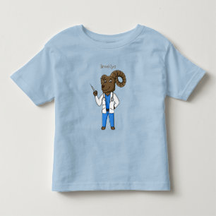 T-shirt Pour Les Tous Petits Bighorn mouton, dessin d'un médecin