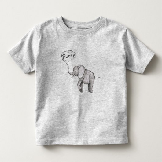 T-shirt Pour Les Tous Petits Bignon éléphant (Devant)