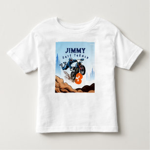 T-shirt Pour Les Tous Petits Biker Kid Dirt Stunt Vélo Anniversaire