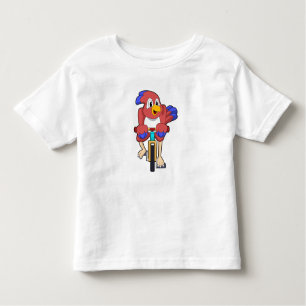 T-shirt Pour Les Tous Petits Bird with bicycle