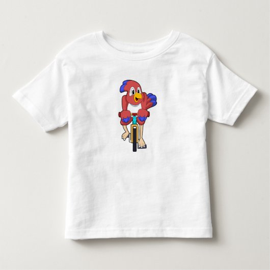 T-shirt Pour Les Tous Petits Bird with bicycle (Devant)