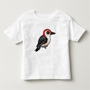 T-shirt Pour Les Tous Petits Birdorable Rouge-s'est gonflé le pivert