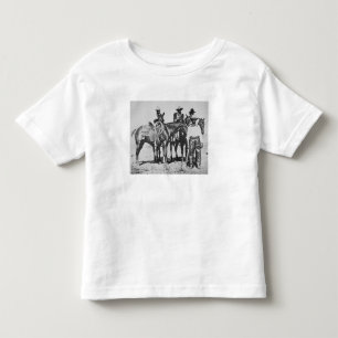 T-shirt Pour Les Tous Petits Black Cowboys à Bonham, Texas, vers 1890 (photo b/
