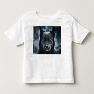 T-shirt Pour Les Tous Petits Black German Shepherd