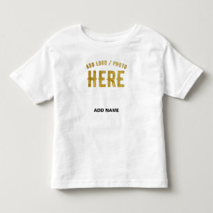 T-SHIRT POUR LES TOUS PETITS BLANC PERSONNALISABLE MODERNE DE MARQUE VÉRIFIÉ ST
