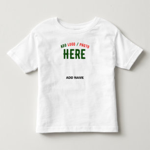 T-SHIRT POUR LES TOUS PETITS BLANC PERSONNALISABLE MODERNE ET DE STYLE, MARQUE 