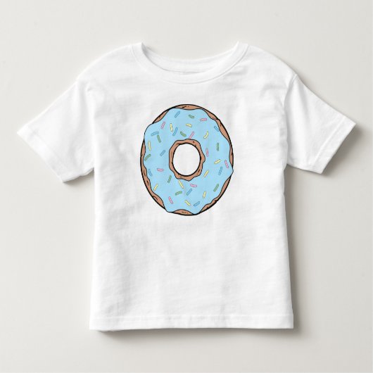 T-shirt Pour Les Tous Petits Bleu beigne, noisette, glaçage, arrosage, givrage (Devant)
