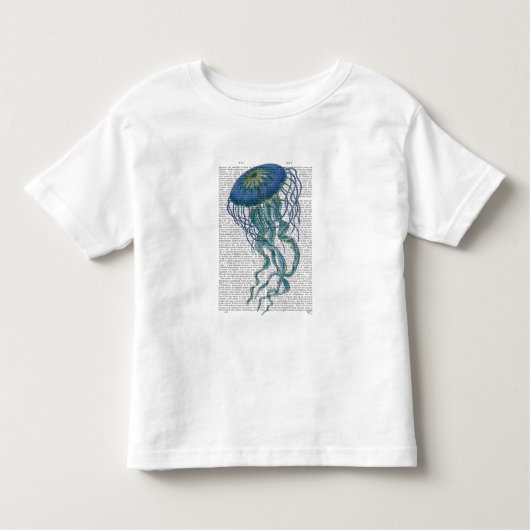 T-shirt Pour Les Tous Petits Bleu méduse (Devant)