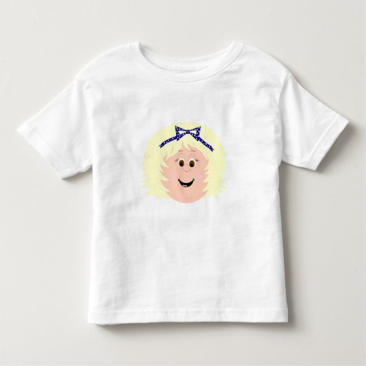 T-shirt Pour Les Tous Petits Blonde Fun Fun Visages et Graphiques (Devant)