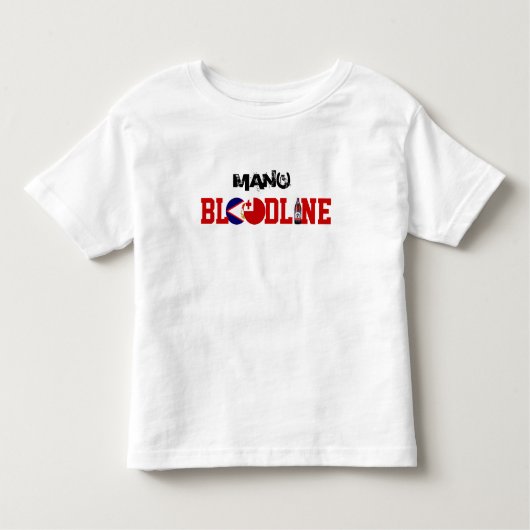 T-SHIRT POUR LES TOUS PETITS BLOODLINE DE MANU (Devant)