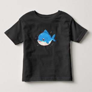 T-shirt Pour Les Tous Petits Blue Fish Drawing