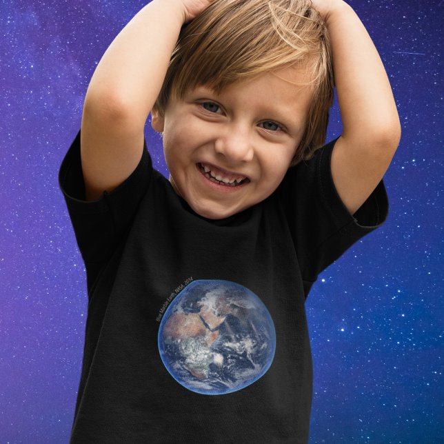T-shirt Pour Les Tous Petits Blue Marble Earth, 2014 Photo satellite
