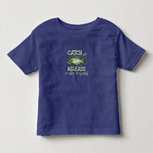 T-shirt Pour Les Tous Petits Bluegill Pêche Enfants Pêche et relâche