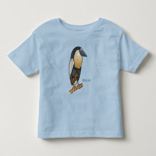 T-shirt Pour Les Tous Petits Boat-billed heron bird cartoon