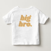 T-shirt Pour Les Tous Petits Boho Neutral "grand bro" Matching Siblings (Dos)