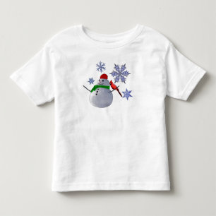 T-shirt Pour Les Tous Petits Bonhomme de neige