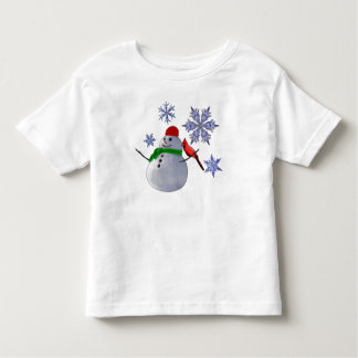 T-shirt Pour Les Tous Petits Bonhomme de neige