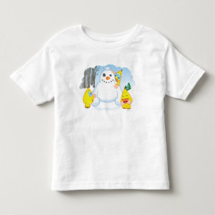 T-shirt Pour Les Tous Petits Bonhomme de neige de Zingoz