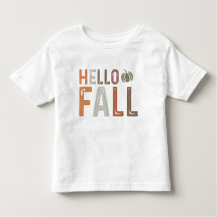 T-shirt Pour Les Tous Petits Bonjour Automne