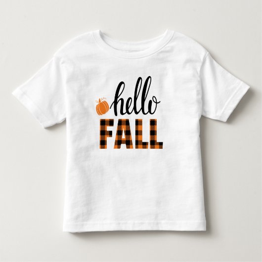 T-shirt Pour Les Tous Petits Bonjour automne (Devant)