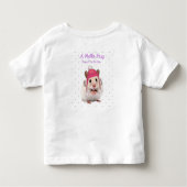 T-shirt Pour Les Tous Petits Bonjour Hug Hamster (Dos)
