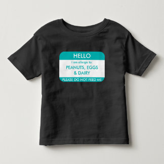 T-shirt Pour Les Tous Petits Bonjour je suis allergique à l'enfant customisé