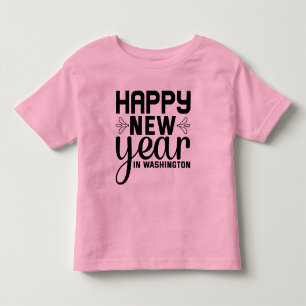 T-shirt Pour Les Tous Petits Bonne année à Washington-54688
