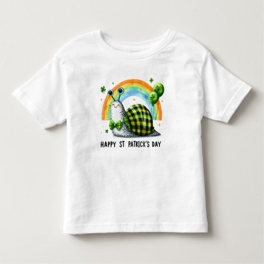 T-shirt Pour Les Tous Petits Bonne escargot St. Patrick's Day (Devant)