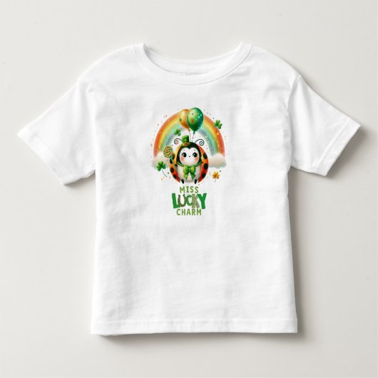 T-shirt Pour Les Tous Petits Bonne Saint Patrick's Day Ladybug (Devant)