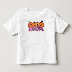 T-shirt Pour Les Tous Petits Boo Crew Cute Citrouille Halloween