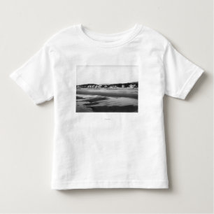 T-shirt Pour Les Tous Petits Bord de la mer, plage de l'Orégon et cottages au