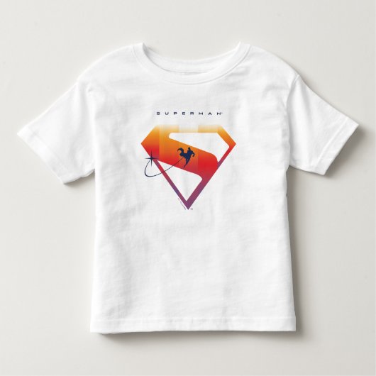 T-shirt Pour Les Tous Petits Bouclier Superman de Sunset Soar (Devant)