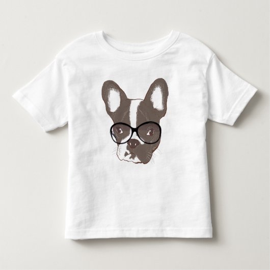 T-shirt Pour Les Tous Petits Bouledogue français élégant (Devant)