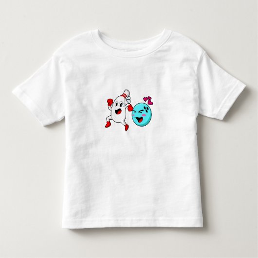 T-shirt Pour Les Tous Petits Bowling Bowling Bowling (Devant)