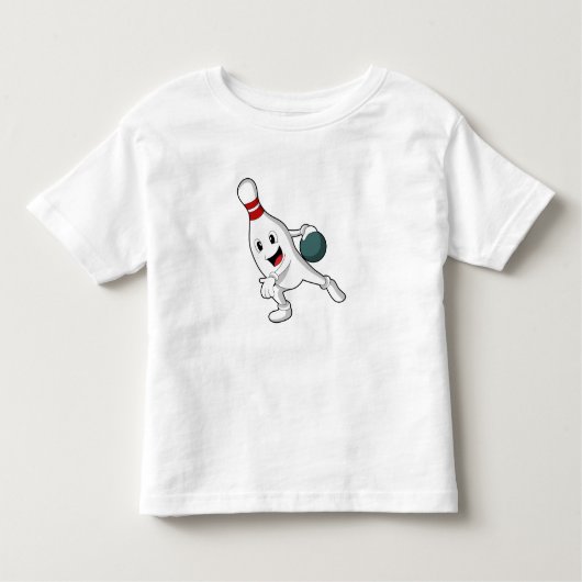 T-shirt Pour Les Tous Petits Bowling pin Bowling (Devant)