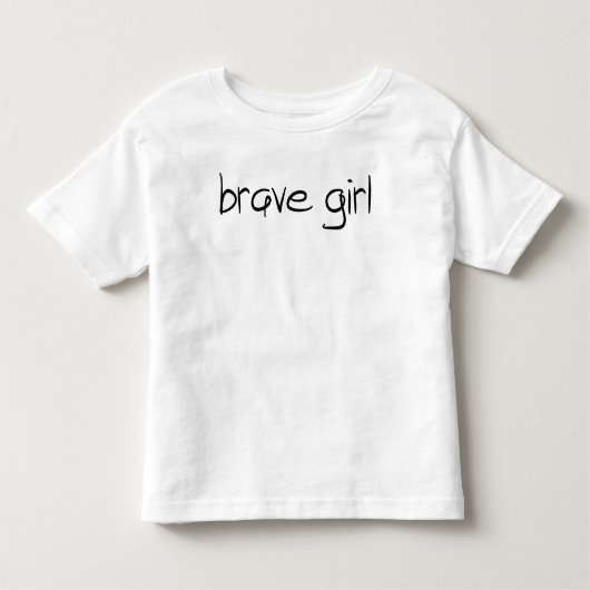 T-shirt Pour Les Tous Petits brave fille (Devant)
