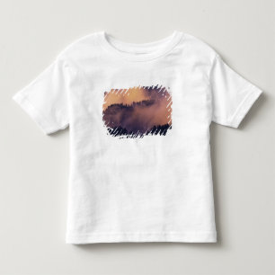 T-shirt Pour Les Tous Petits Brouillard hivernal dans la vallée au coucher du s
