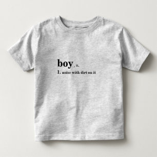 T-shirt Pour Les Tous Petits Bruit avec saleté sur la chemise pour garçons