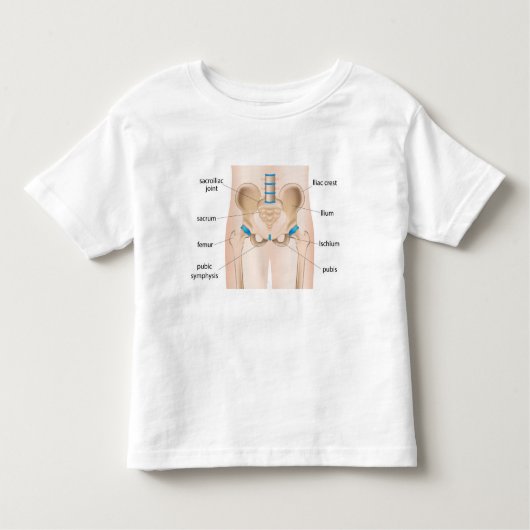 T-shirt Pour Les Tous Petits Brûlée de douleur de la hanche (Devant)