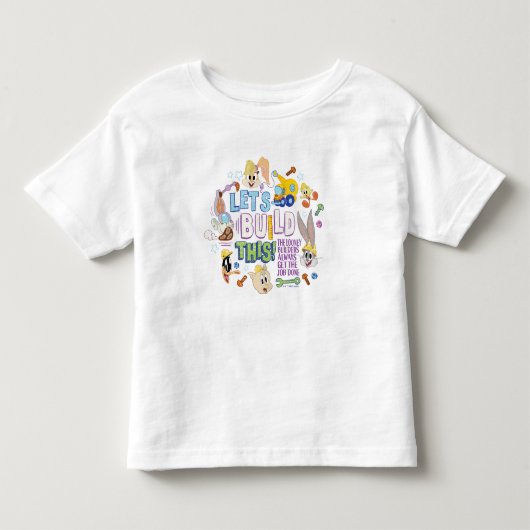 T-shirt Pour Les Tous Petits BUGS BUNNY BUILDERS™| Esquisse "Construisons cela" (Devant)