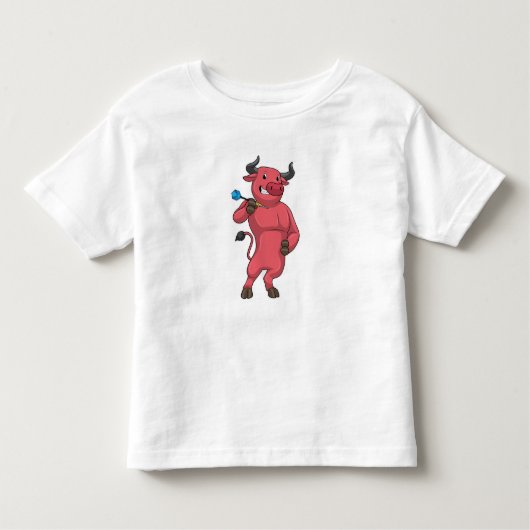 T-shirt Pour Les Tous Petits Bull aux fléchettes avec Dart (Devant)