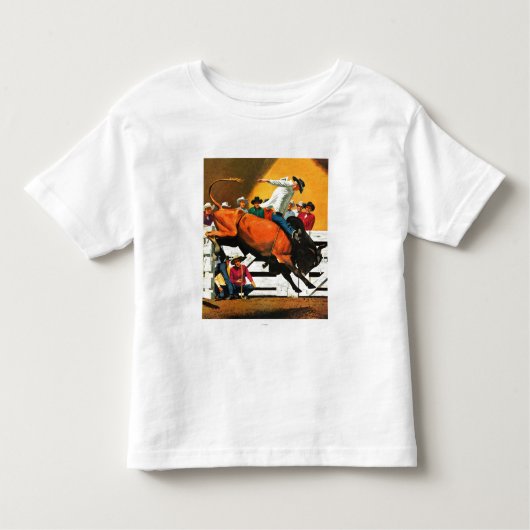 T-shirt Pour Les Tous Petits Bull Riding par Fred Ludekens (Devant)