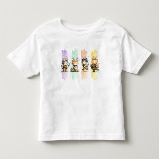 T-shirt Pour Les Tous Petits Bunny Kitties Easter Brushstroke Design