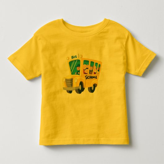 T-shirt Pour Les Tous Petits Bus school - (Devant)