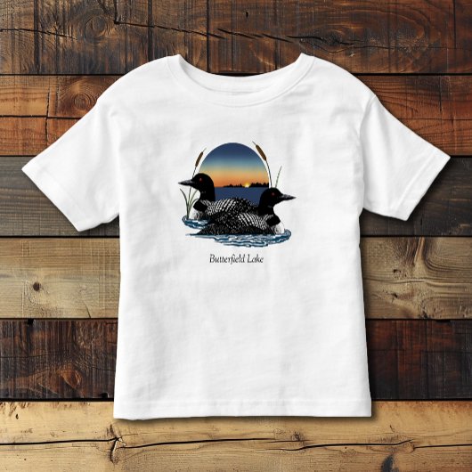 T-shirt Pour Les Tous Petits Butterfield Lake Loon Pair
