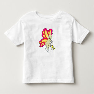 T-shirt Pour Les Tous Petits Butterfly as Wizard with Magic Mur